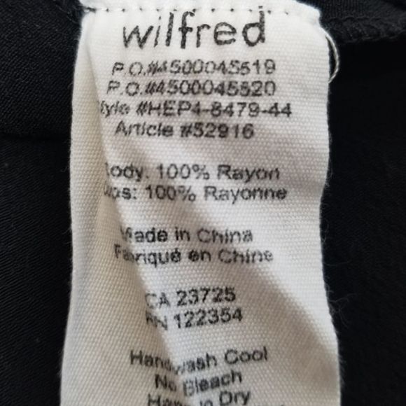 Wilfred Aritzia Black Lace Slip Leibnez Dress - Picture 7 of 7